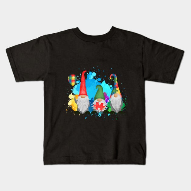 autism gnomes Kids T-Shirt by Mstudio